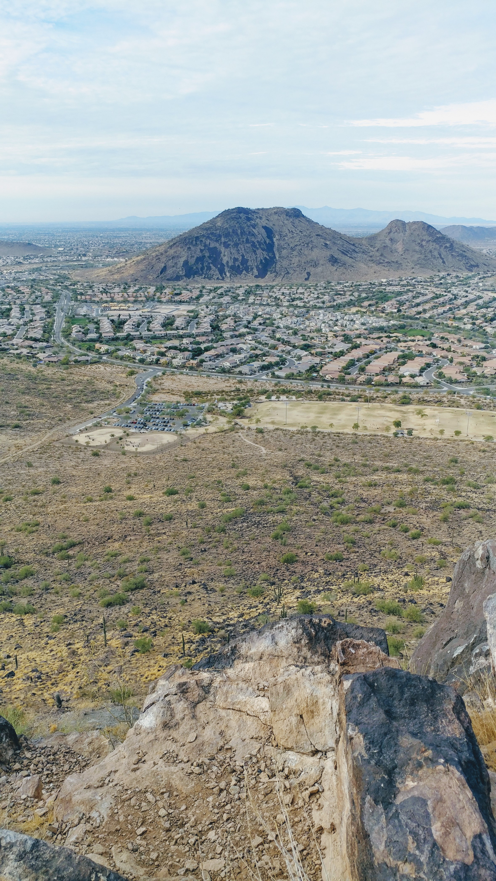 Ball field from Deem Hills