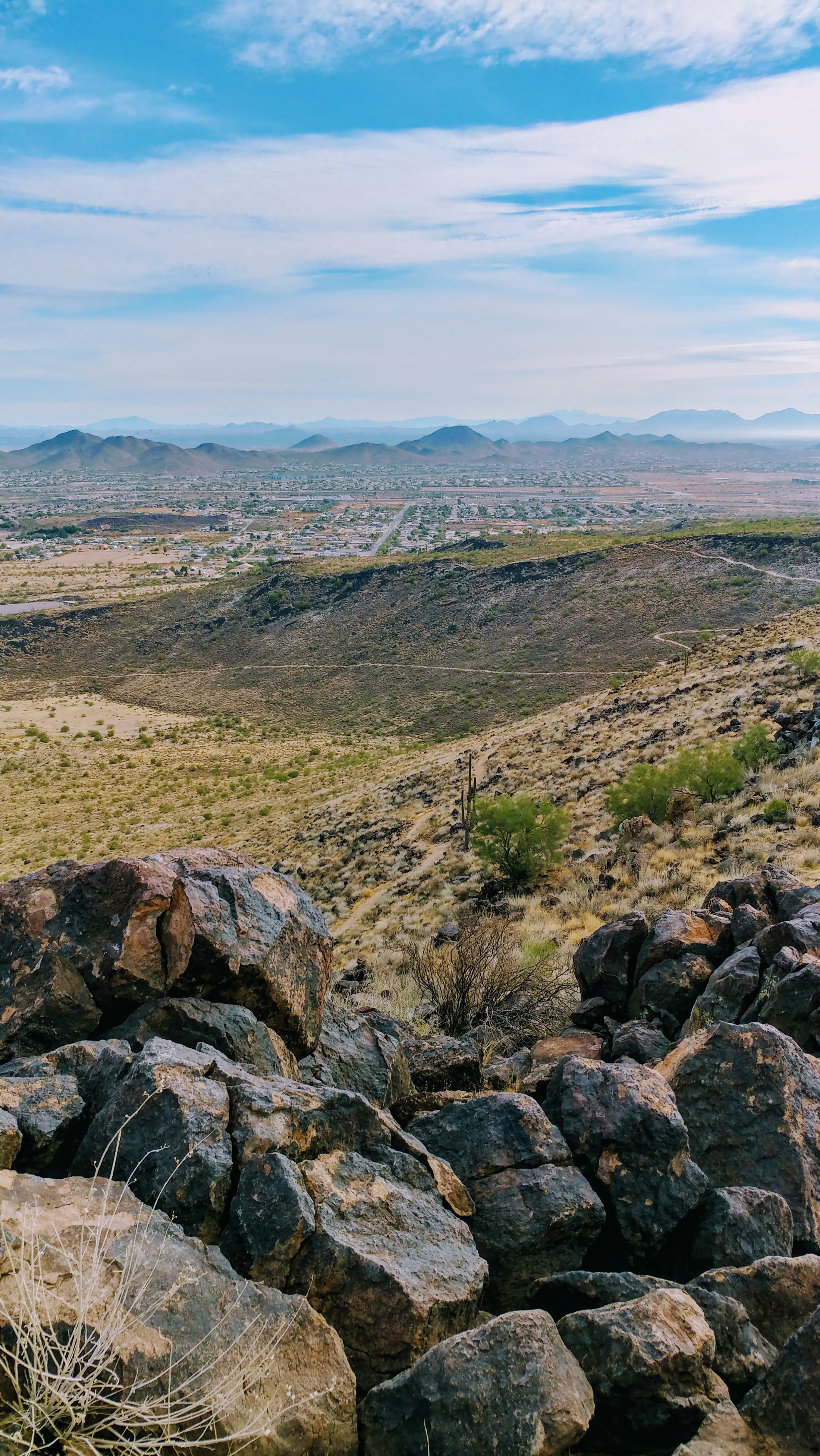 Parking lot trail for Deem Hills