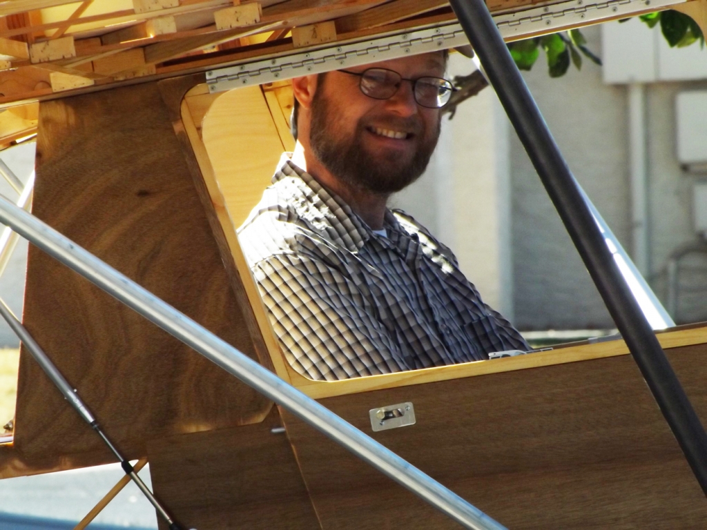 close up of me sitting in plane