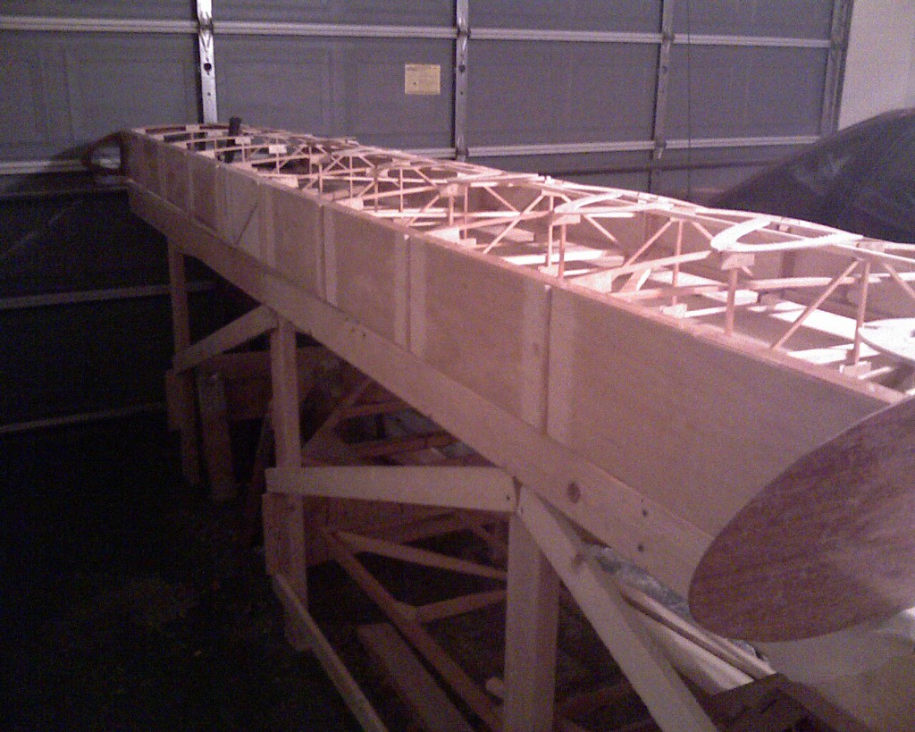 stringers glued in